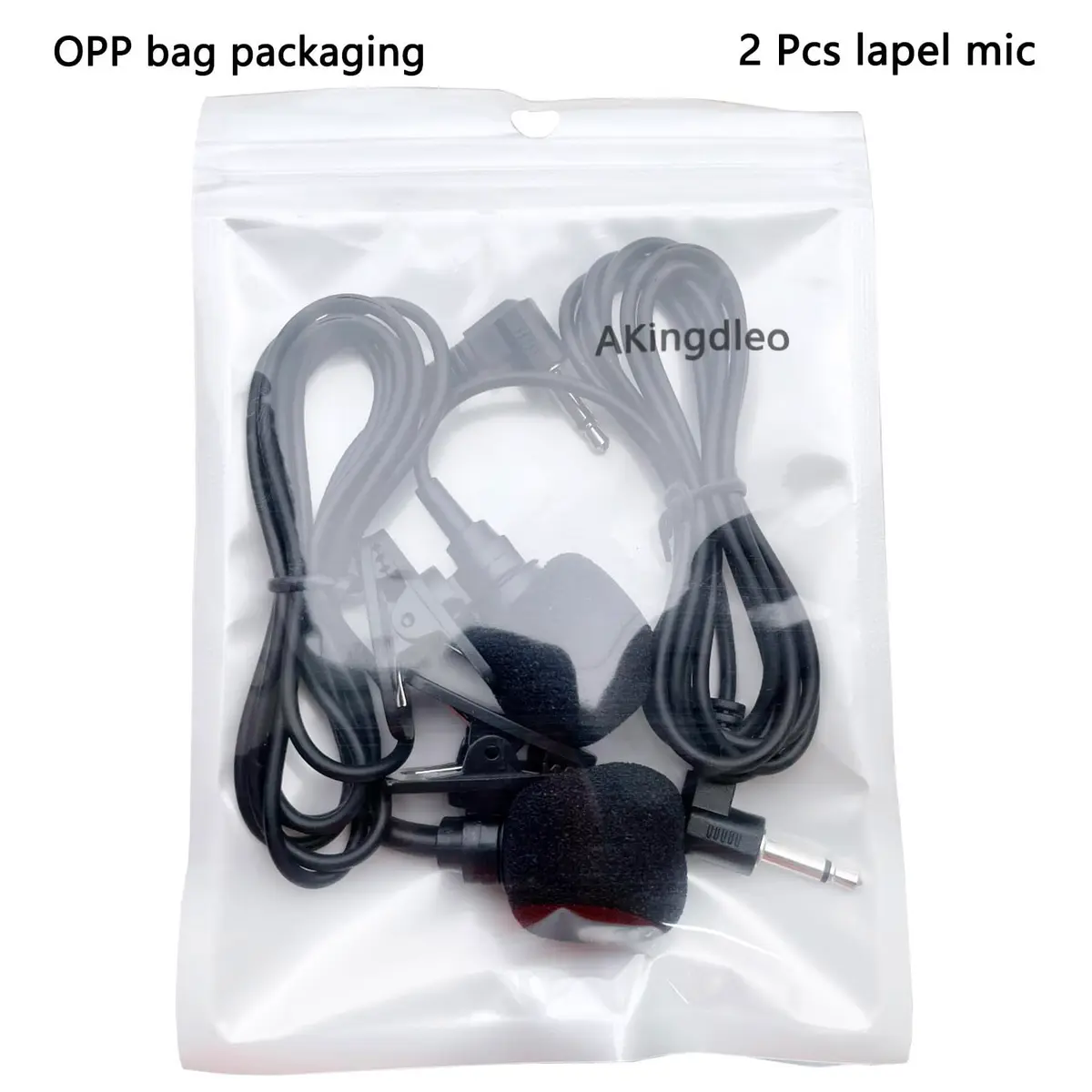 Akingdleo 2 pcs Portable 3.5mm Lavalier Microphone | Omnidirectional Clip-on Mic for Voice Amplifiers - view 2