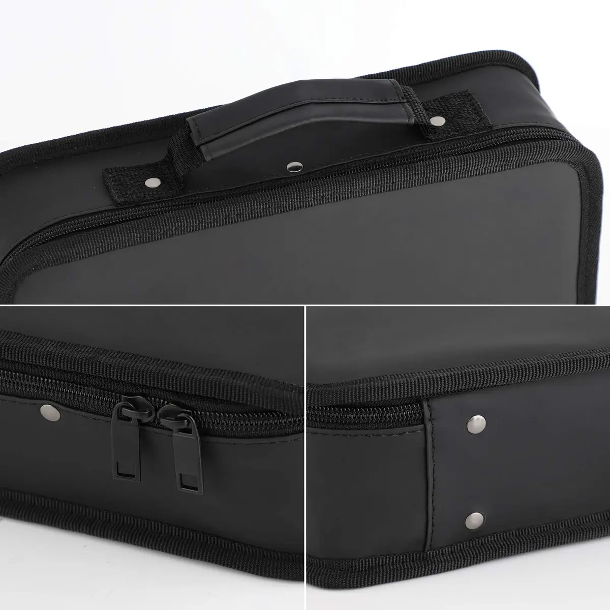 Segbeauty Barber Tool Bag, 30 x 21.5 x 8 cm | PU Leather Travel Makeup & Hair Kit Organizer - view 5