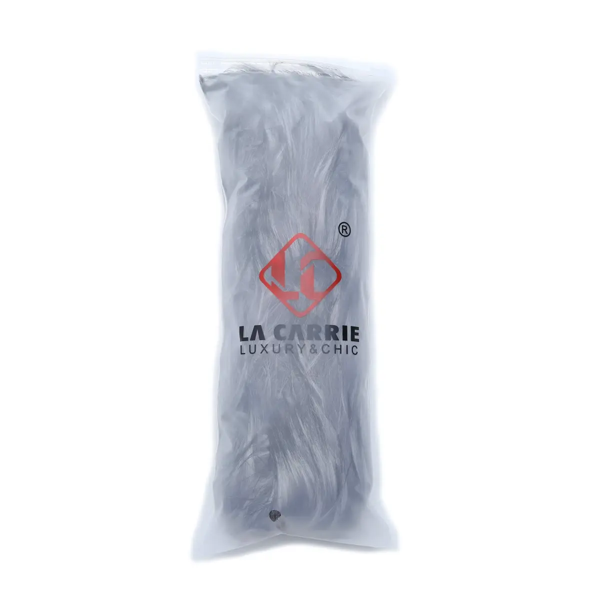 LA CARRIE Women's Faux Fur Plush Leg Warmers - Grey With Tips | One Size (15.9 cm loop, 19.8 cm knit) - view 7