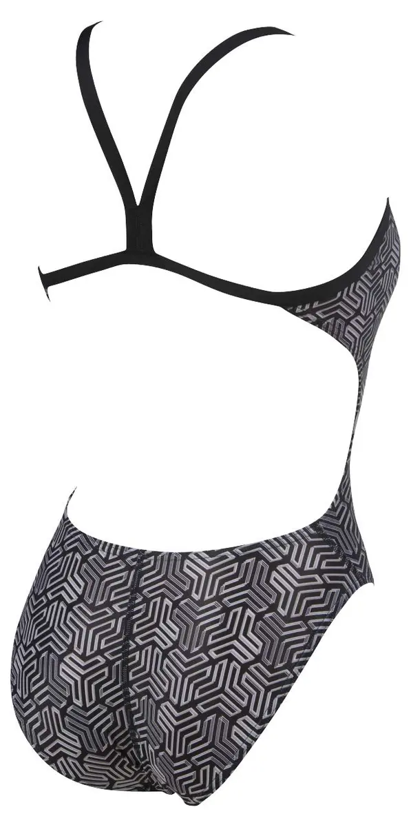ARENA Kikko Womens Chlorine Resistant Athletic One Piece Swimsuit | Water Sports-Black - view 5