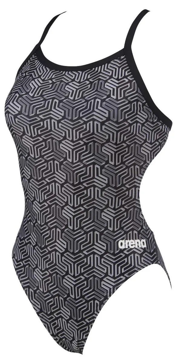 ARENA Kikko Womens Chlorine Resistant Athletic One Piece Swimsuit | Water Sports-Black - view 4