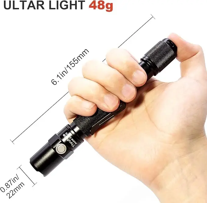 ThruNite Archer 2A V3 LED Flashlight, 155mm, 48g | 500 Lumens, Waterproof, AA Power - view 3
