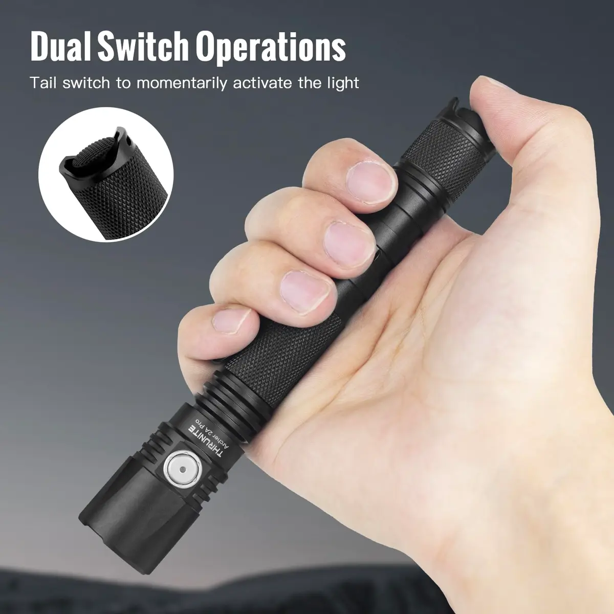 ThruNite Archer 2A Pro Flashlight 1020 Lumens 365M Long-Range Throw | Tactical, USB-C Rechargeable, IPX8 Waterproof - view 8