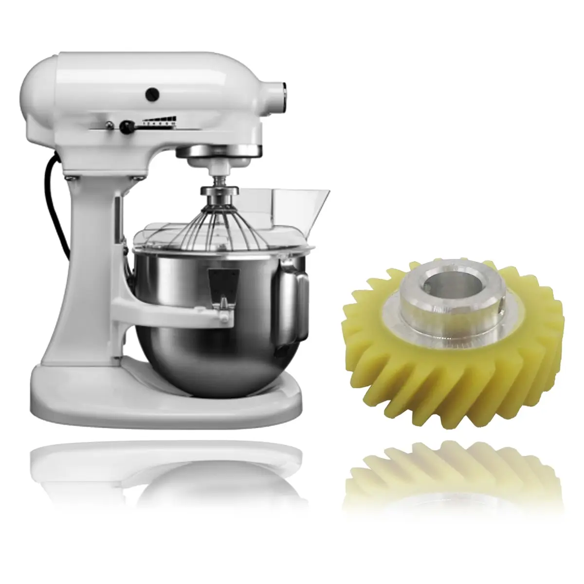 spartshome Mixer Worm Gear Replacement for W10112253 | Compatible with Whirlpool & KitchenAid Mixers - view 2