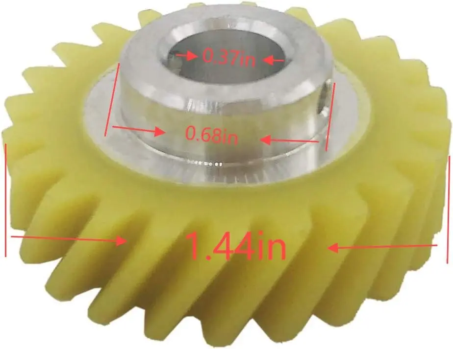 spartshome Mixer Worm Gear Replacement for W10112253 | Compatible with Whirlpool & KitchenAid Mixers - view 4