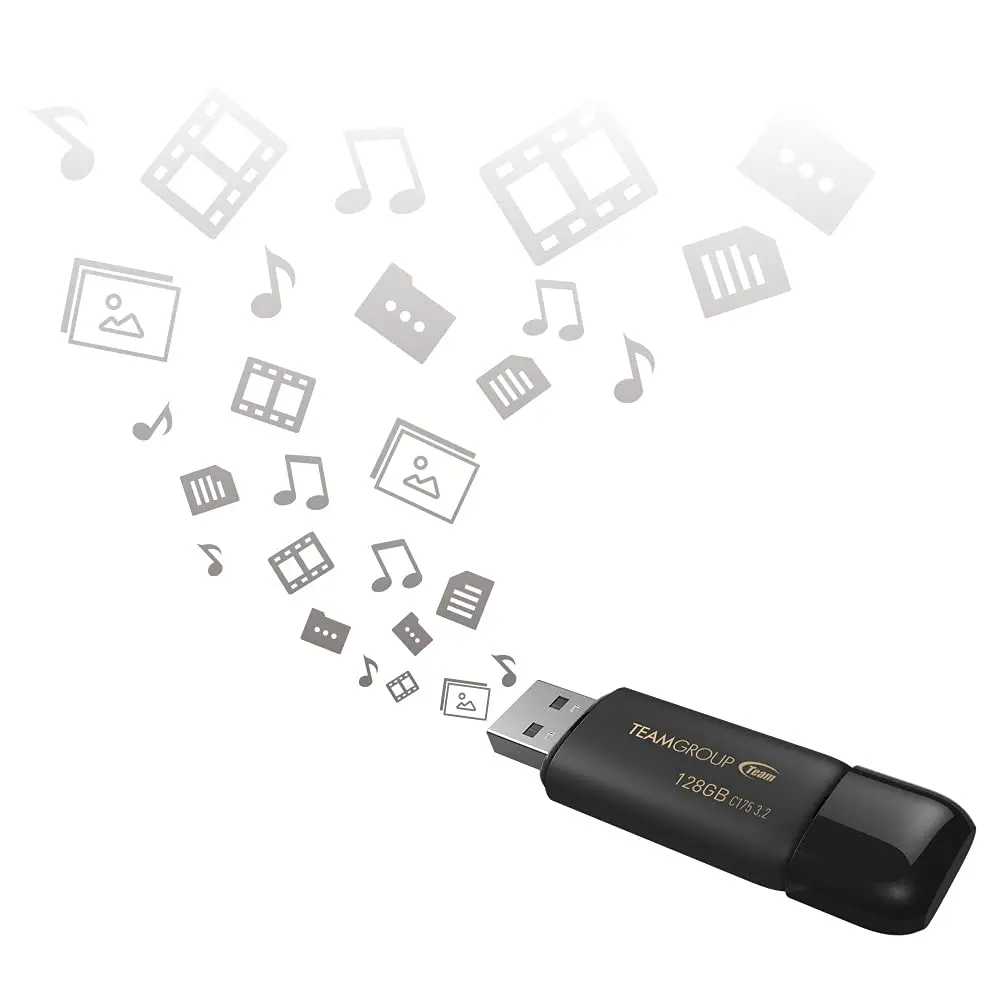 TEAMGROUP C175 64GB 3 Pack USB 3.2 Gen 1 Flash Drive | High-Speed Data Storage in Matte Black - view 6