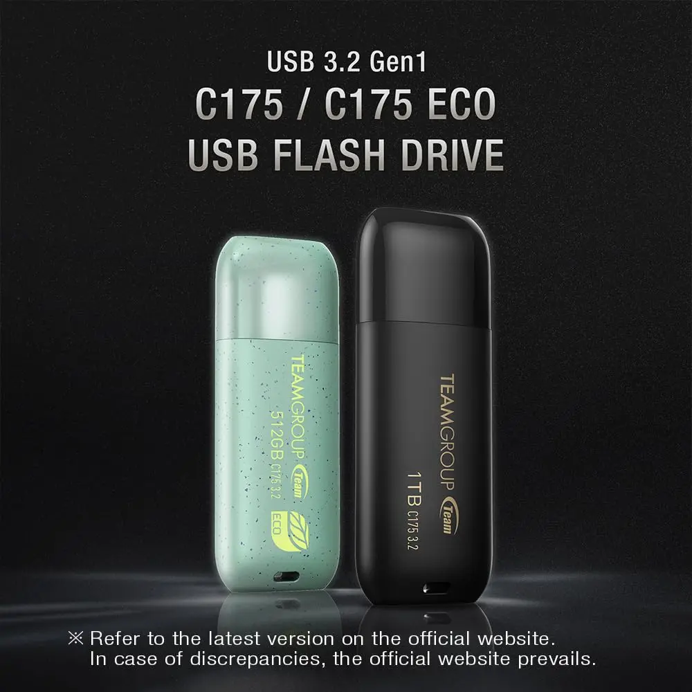 TEAMGROUP C175 64GB 3 Pack USB 3.2 Gen 1 Flash Drive | High-Speed Data Storage in Matte Black - view 2