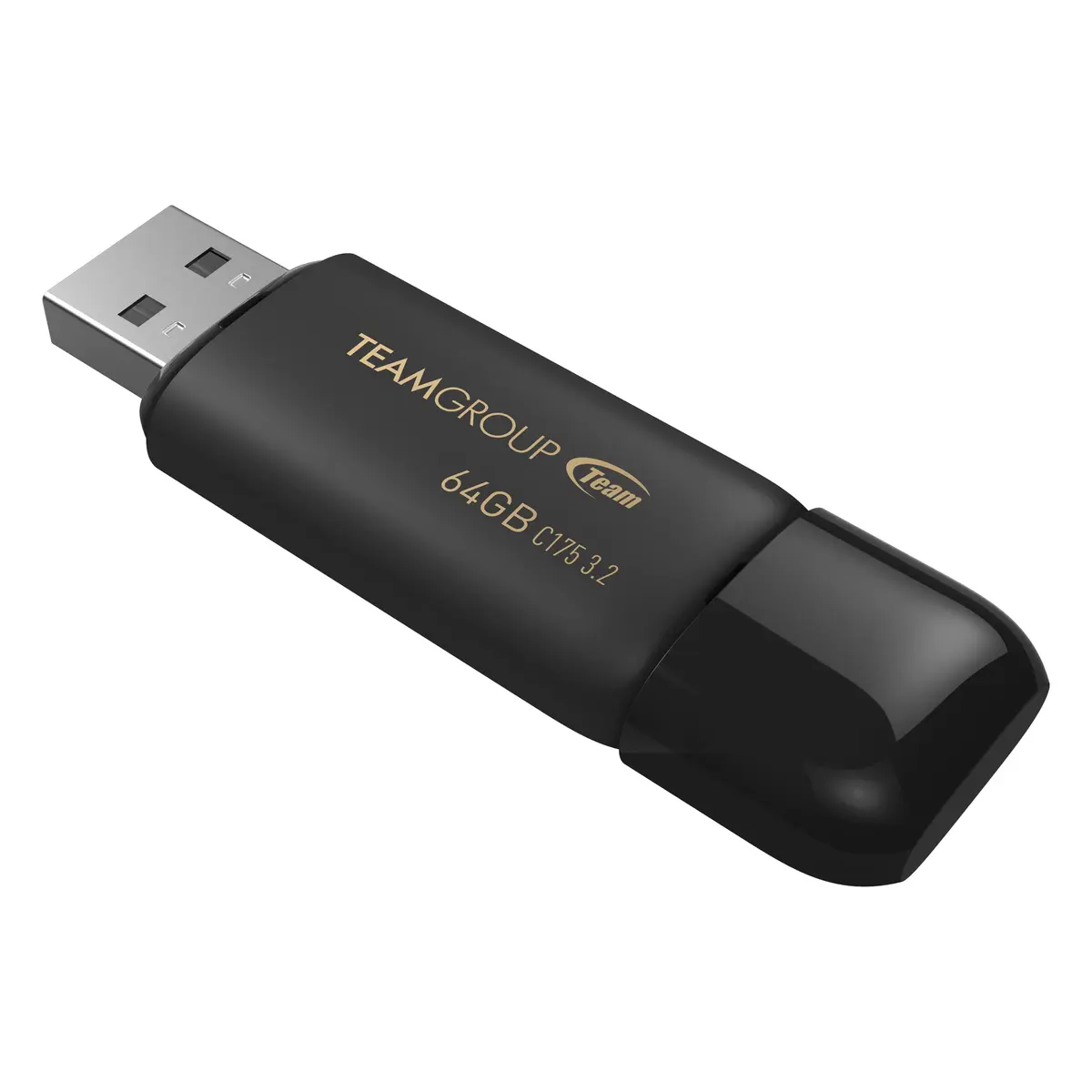 TEAMGROUP C175 64GB 3 Pack USB 3.2 Gen 1 Flash Drive | High-Speed Data Storage in Matte Black - view 3