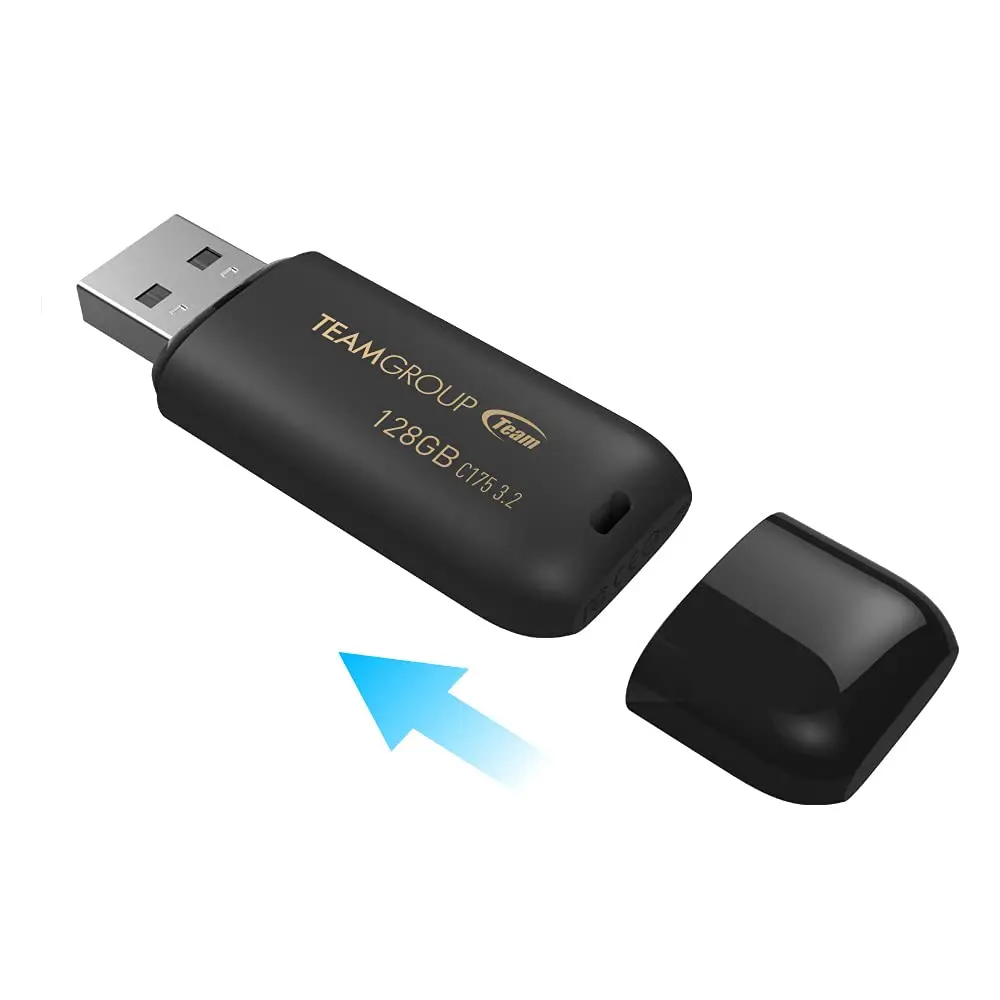 TEAMGROUP C175 64GB 3 Pack USB 3.2 Gen 1 Flash Drive | High-Speed Data Storage in Matte Black - view 4