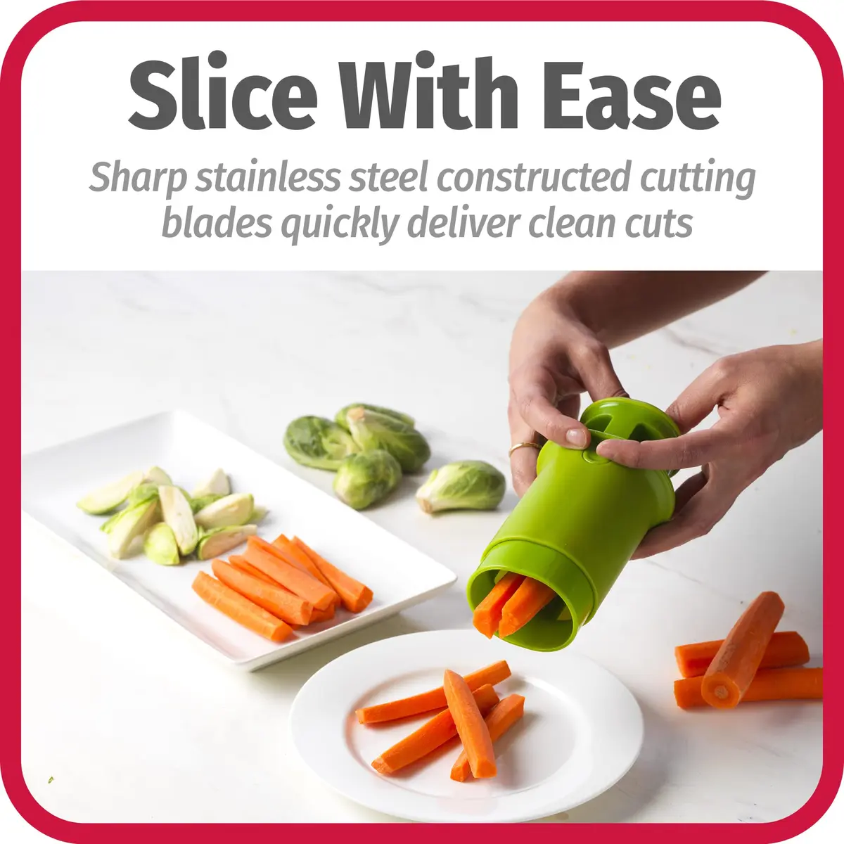 GoodCook Fruit & Veggie Divider 2.5 x 2.25 x 4.3 in | Quarters Smaller Fruits & Vegetables - view 5