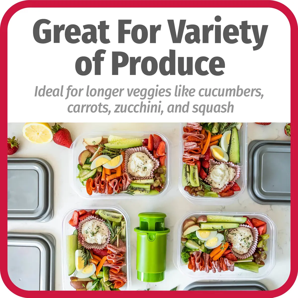 GoodCook Fruit & Veggie Divider 2.5 x 2.25 x 4.3 in | Quarters Smaller Fruits & Vegetables - view 3