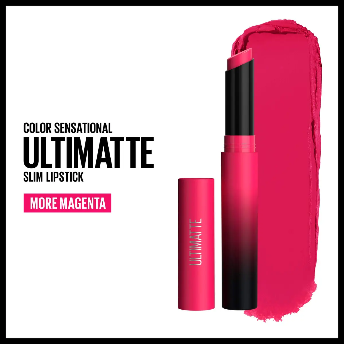 Maybelline Color Sensational Ultimatte Matte Lipstick 0.06oz | Non-Drying, Intense Magenta Pink - view 2