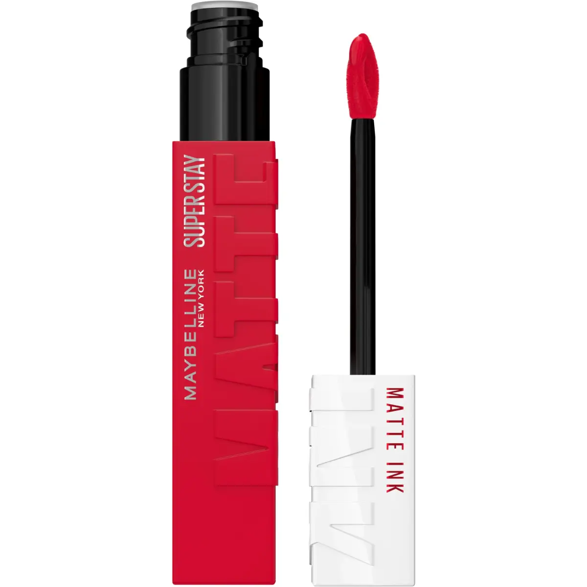 Maybelline Super Stay Matte Ink Liquid Lipstick in Shot Caller - Bright Pinky Red, 16-Hour Wear - main product image