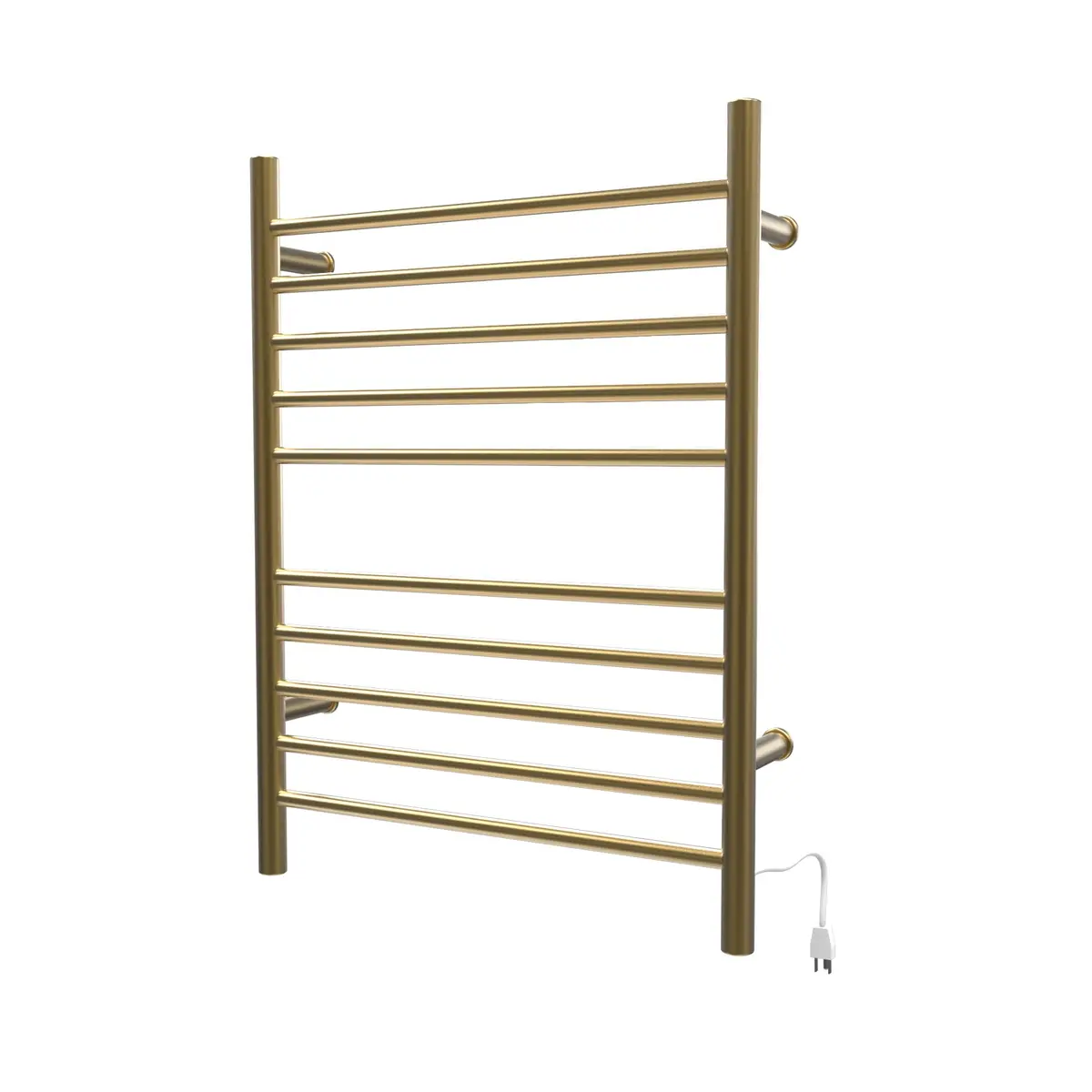 Amba Radiant Straight Hardwired Towel Warmer Satin Brass | 10 Horizontal Bars, 150W - view 7