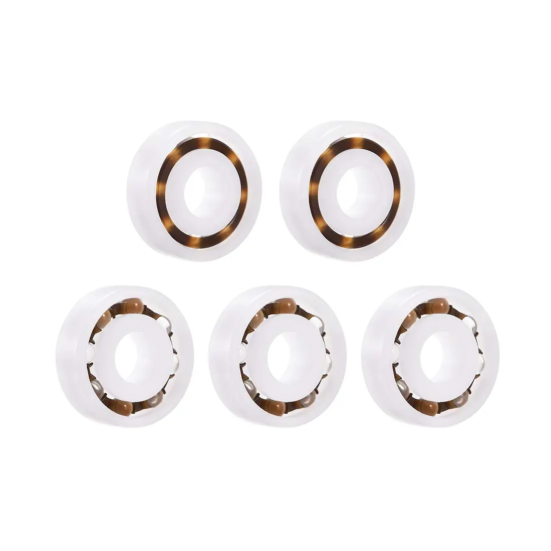 uxcell 607 Plastic Bearings 7mmx19mmx6mm | Glass Ball Nylon Cage for High-Speed Industrial Use - main product image