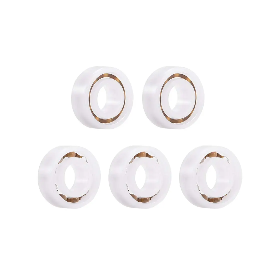 uxcell Plastic Bearings 5x11x3mm Glass Ball Nylon Cage | Lightweight, High-Speed Micro Motor Support - main product image