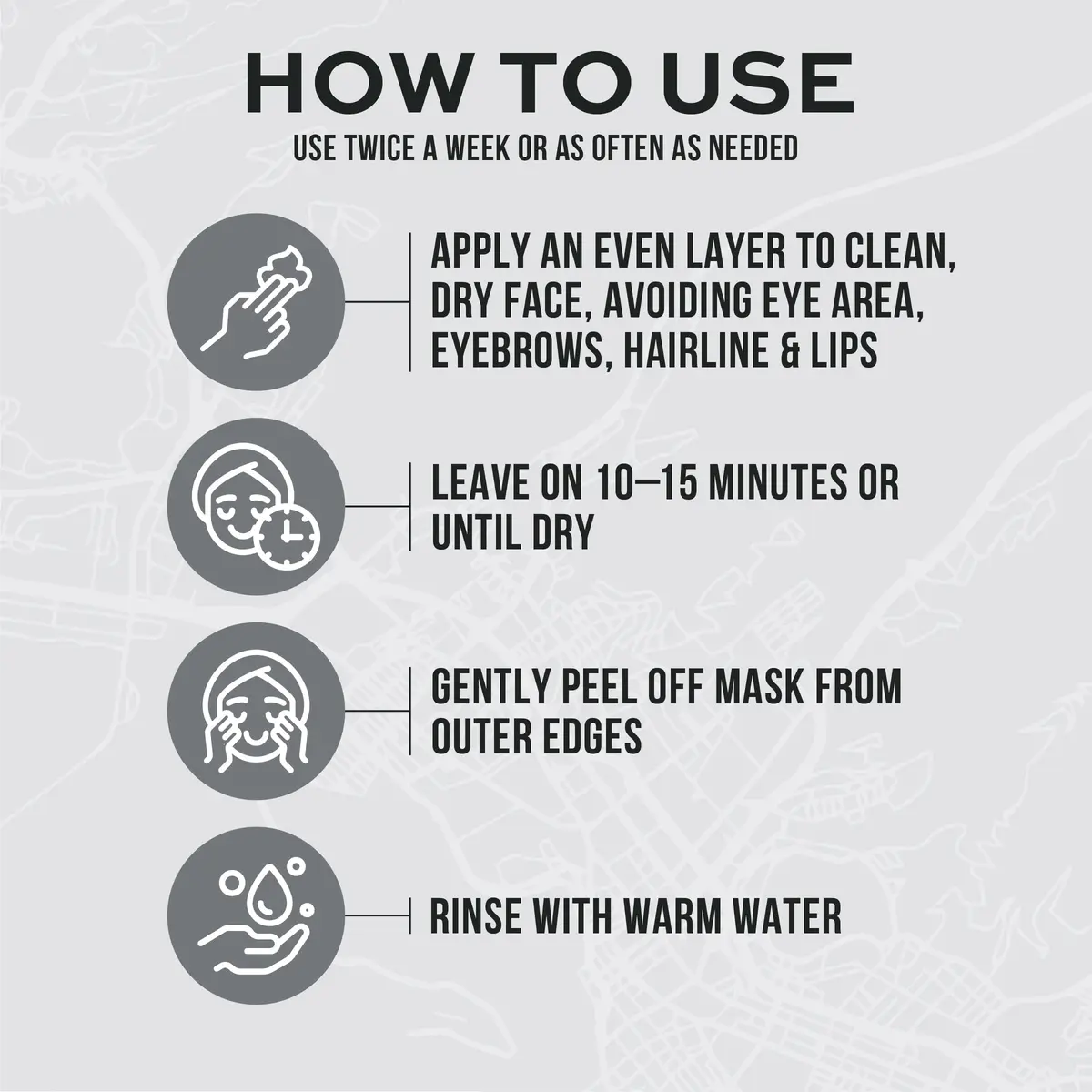 Freeman Hawaiian Black Salt Peel-Off Mask 175ml (6 fl oz) | Clarifies Skin with Volcanic Ash Derivative - view 4