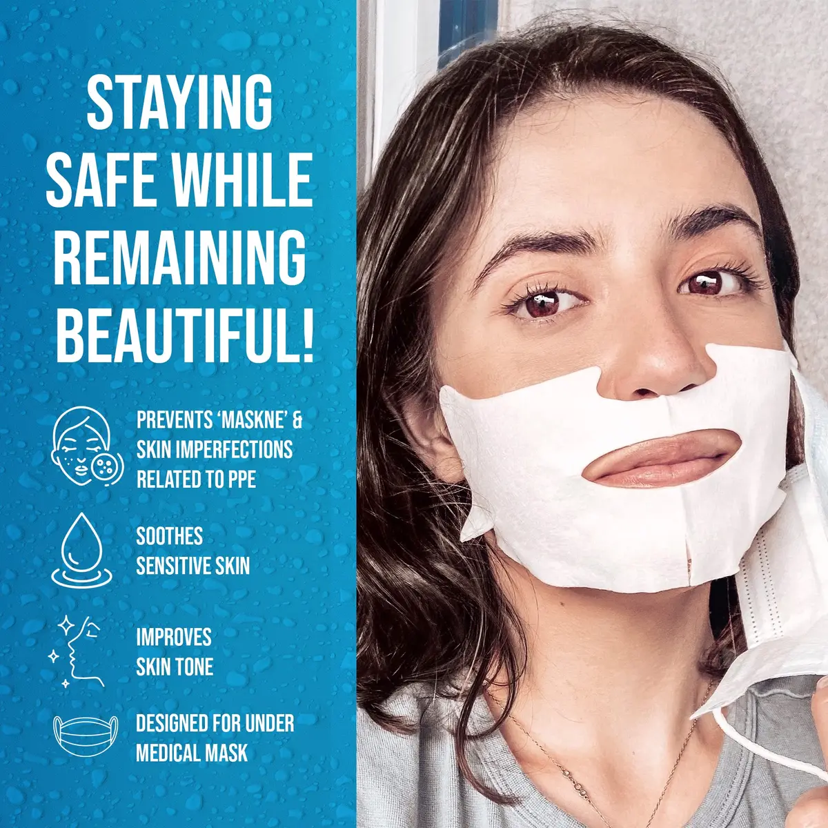 masque BAR Shield & Soothe Hydrogel Facial Mask with Aloe Vera | Hydrating & Calming for Sensitive Skin (1 Count Pack of 6) - view 4