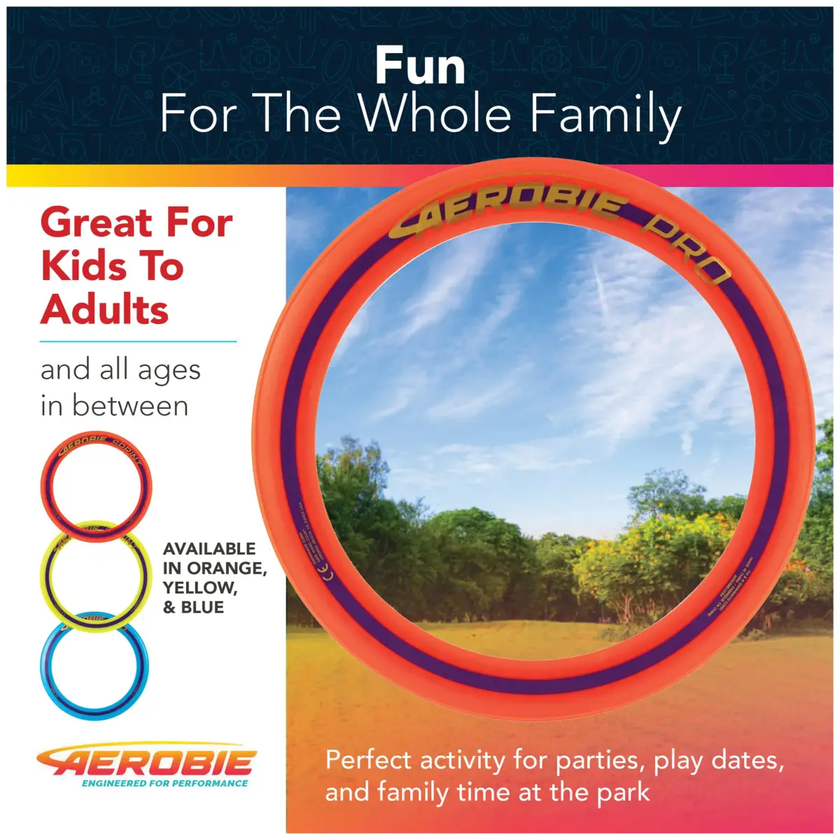 Aerobie Pro Ring Flying Disc 14-inch | World Record Distance Outdoor Toy - view 5