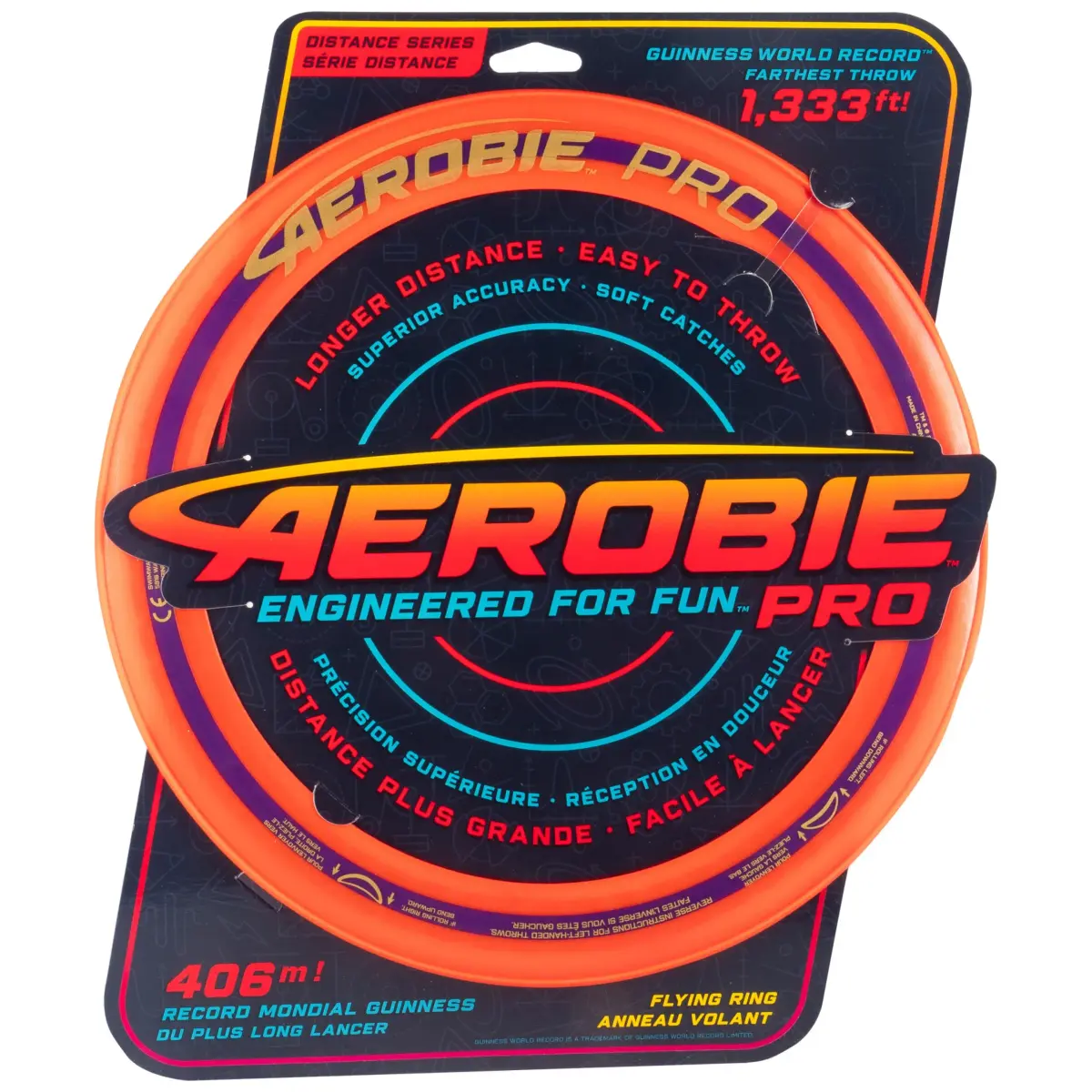 Aerobie Pro Ring Flying Disc 14-inch | World Record Distance Outdoor Toy - main product image