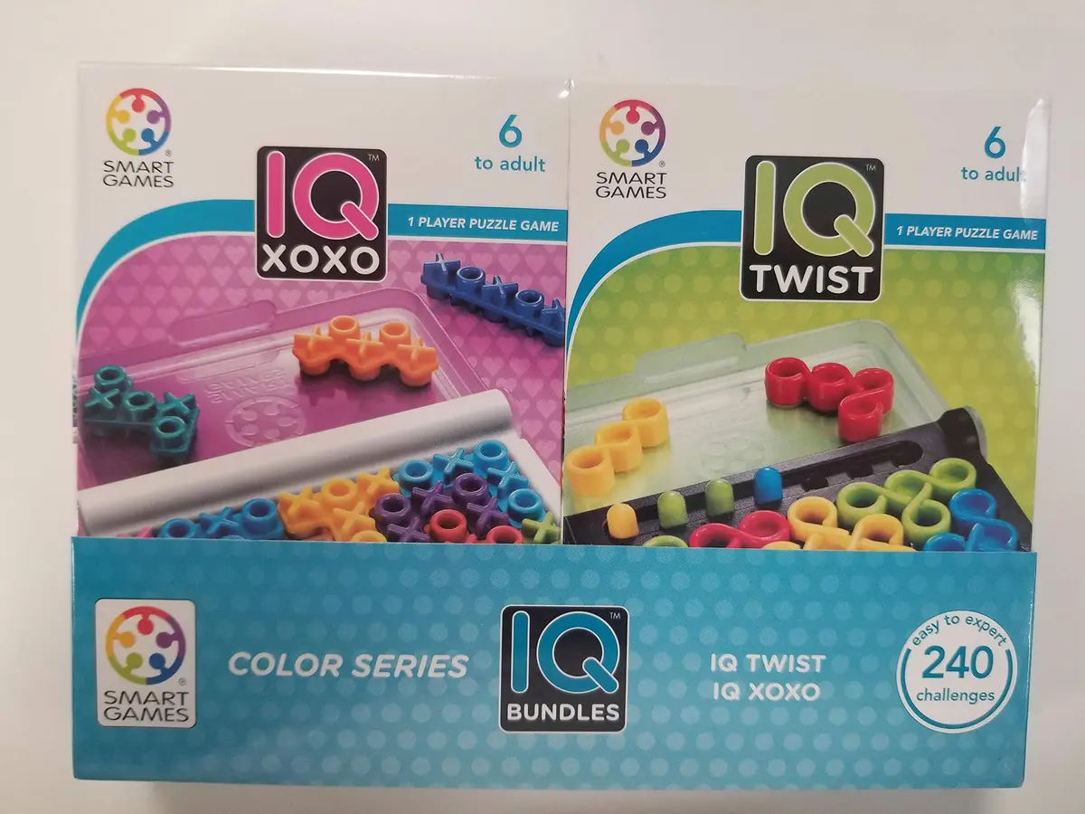 SmartGames IQ Bundles Color Series: IQ Twist & IQ XOXO | 240 Challenges for Ages 6-Adult - view 2