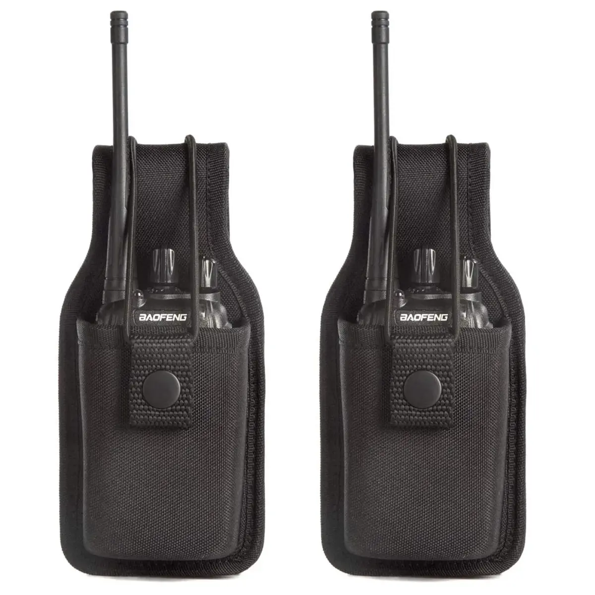 LUITON Radio Holder Holster 2-Pack | Nylon Pouch for Duty Belt with Zipper Closure - main product image