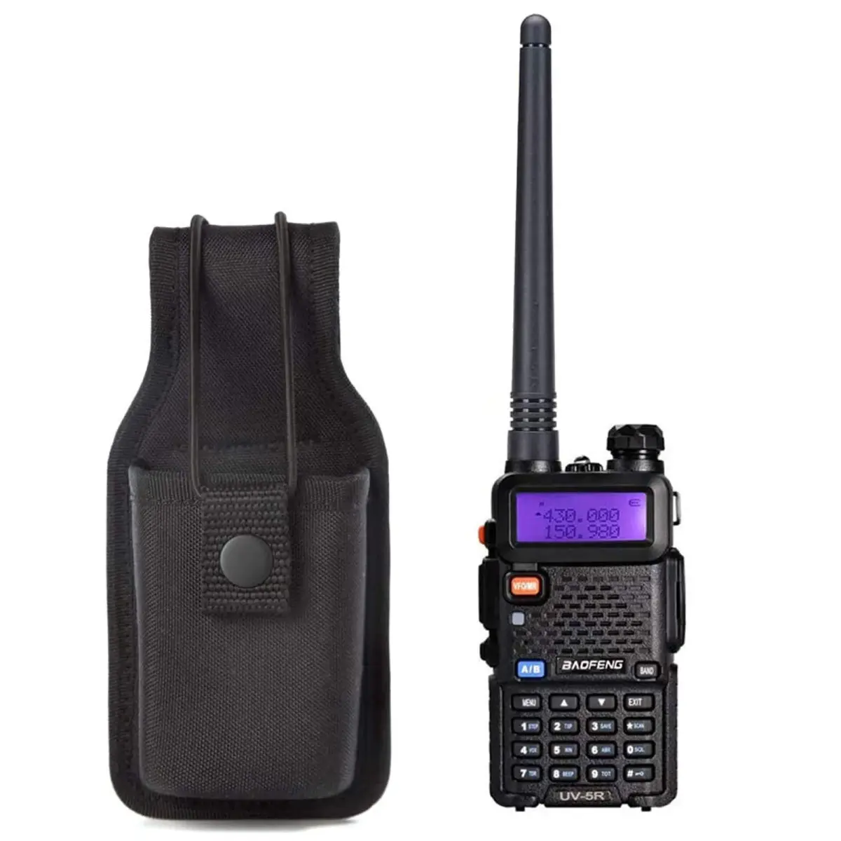 LUITON Radio Holder Holster 2-Pack | Nylon Pouch for Duty Belt with Zipper Closure - view 5