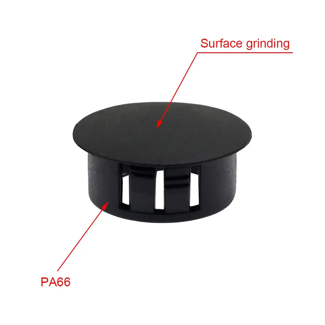 suiwotin Black Hole Plugs Plastic 25mm | Waterproof Dustproof Seal for Furniture & Equipment - view 5