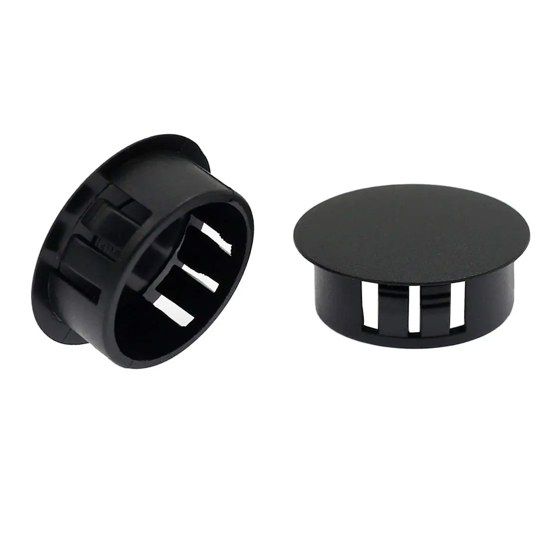 suiwotin Black Hole Plugs Plastic 25mm | Waterproof Dustproof Seal for Furniture & Equipment - view 4