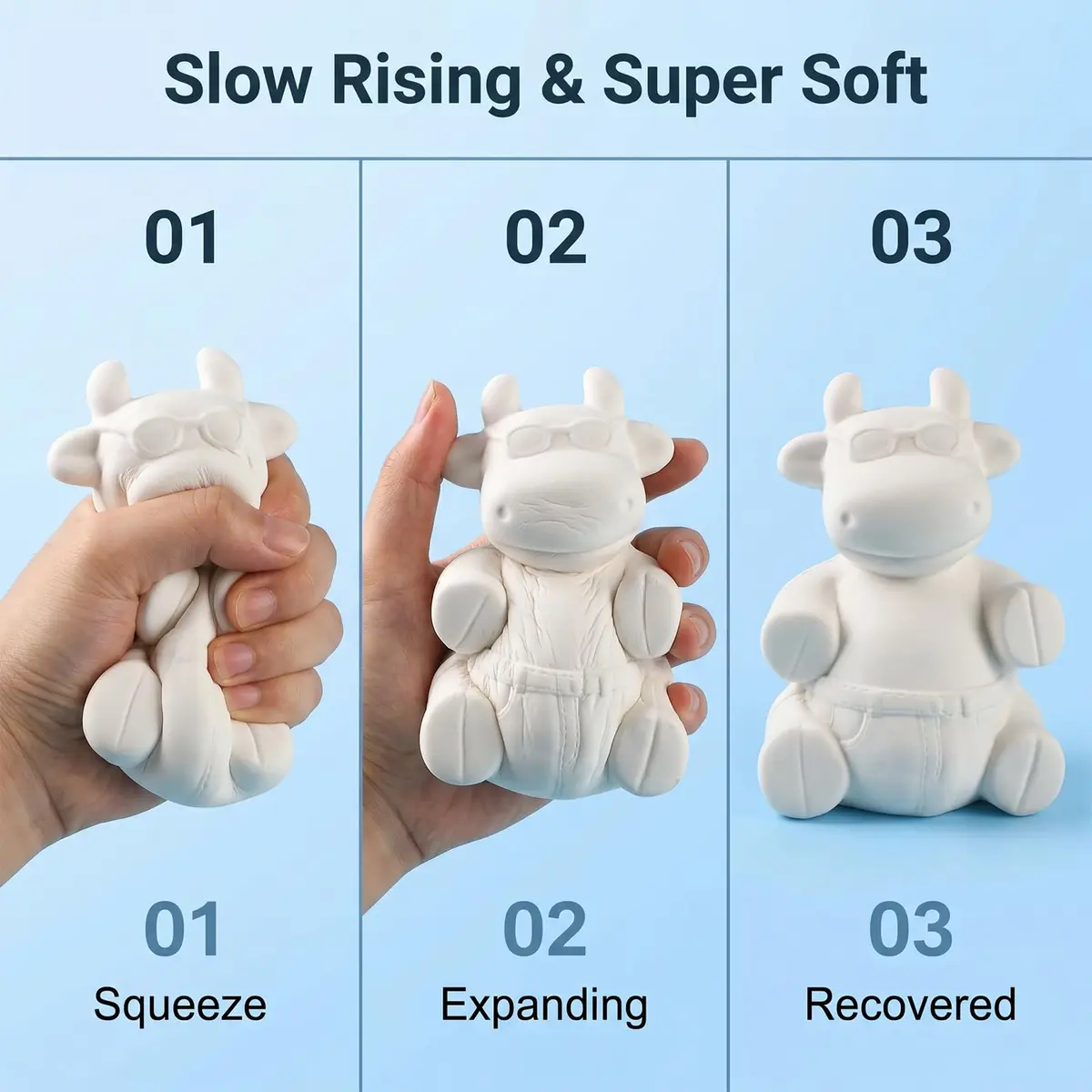LovesTown Squeeze Painting Kit, 6 PCS DIY Animal Squishies Paint for Kids & Stress Relief - view 4