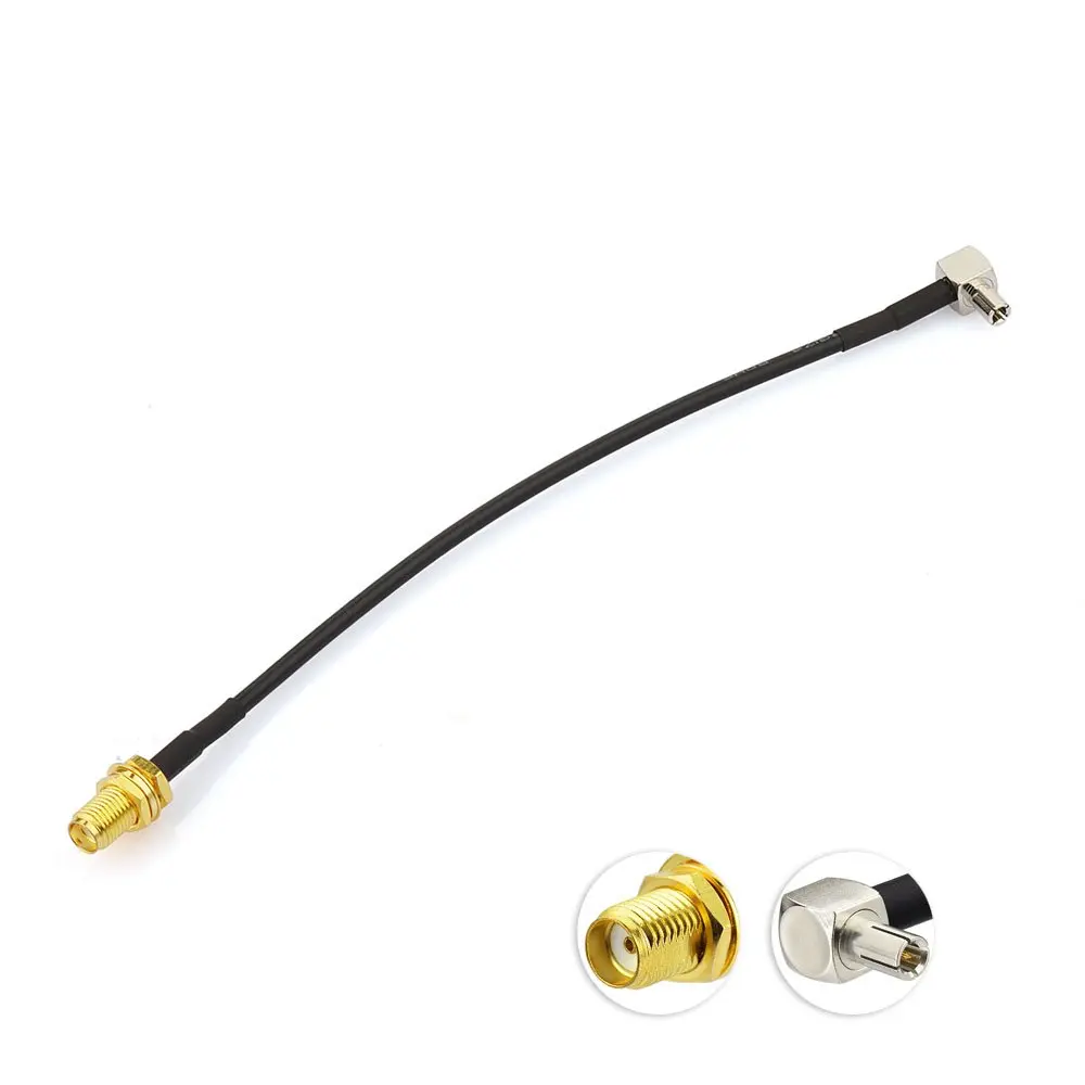 Superbat SMA to TS9 Cable 6in RG174 SMA Female to TS9 Male 90° | Connects USB modems & antennas - view 3