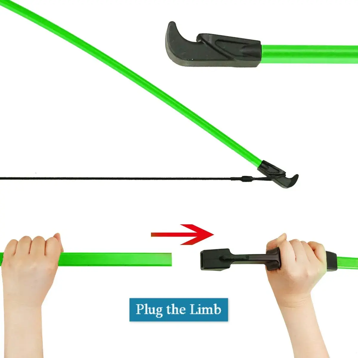 Mxessua 45" Youth Bow and Arrows Set for Kids 8-16 Teens Recurve Archery Beginner Gift Longbow Kit with 9 Arrows, Arm Guard, Quiver, Target Faces & Pin Sight | 15-20 lb Draw Weight - view 7