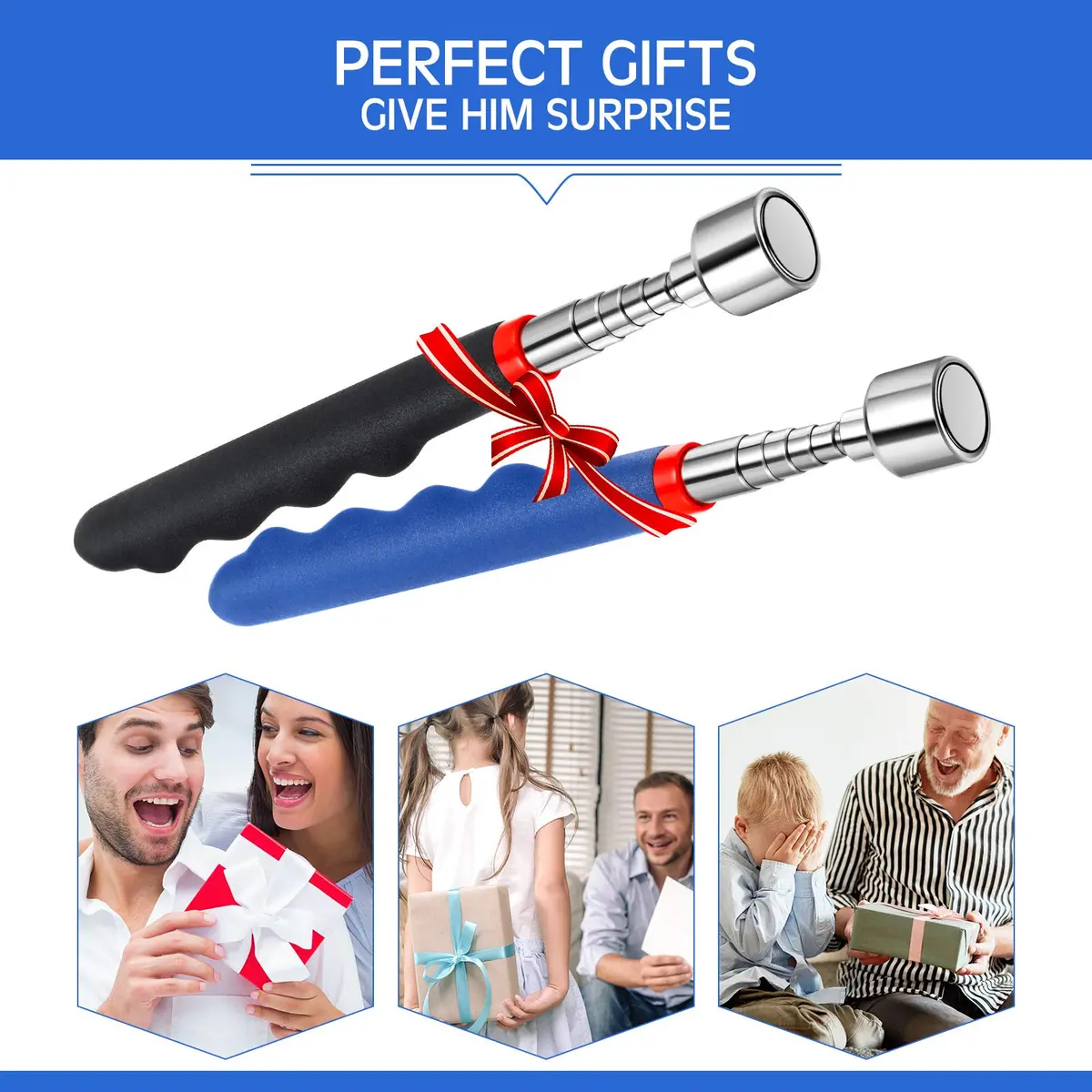 Patelai Telescoping Magnetic Pickup Tool Set 2 Pcs 30 Inch Reach 20 Lb Pull Force | Essential Workshop & Home Gadget - view 5