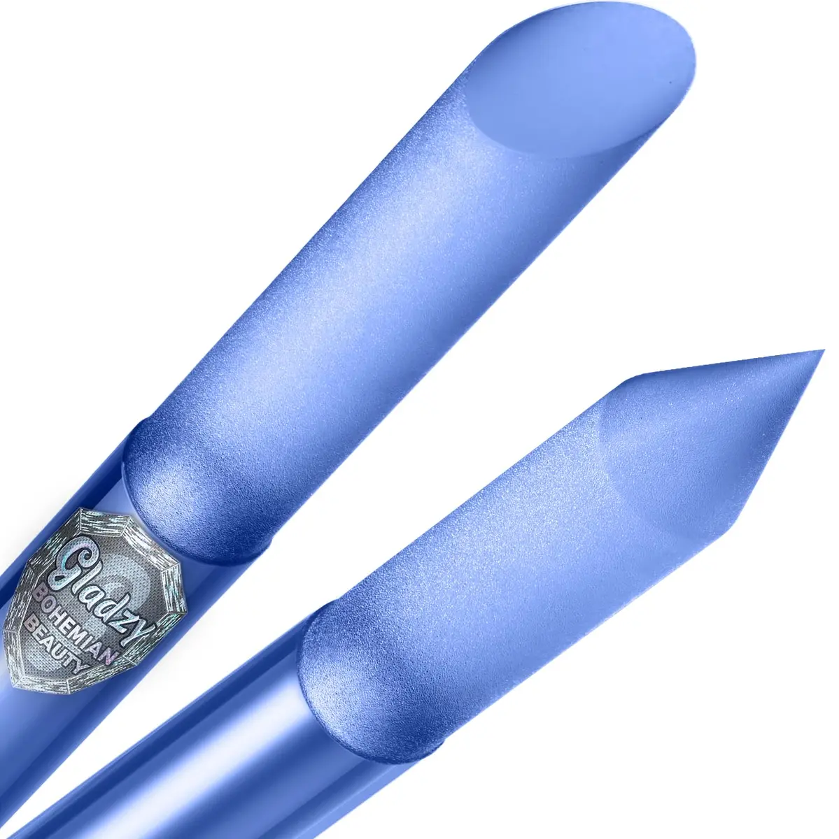 Gladzy Glass Cuticle Pusher Blue | Professional Precision Filing Cuticle Remover - main product image
