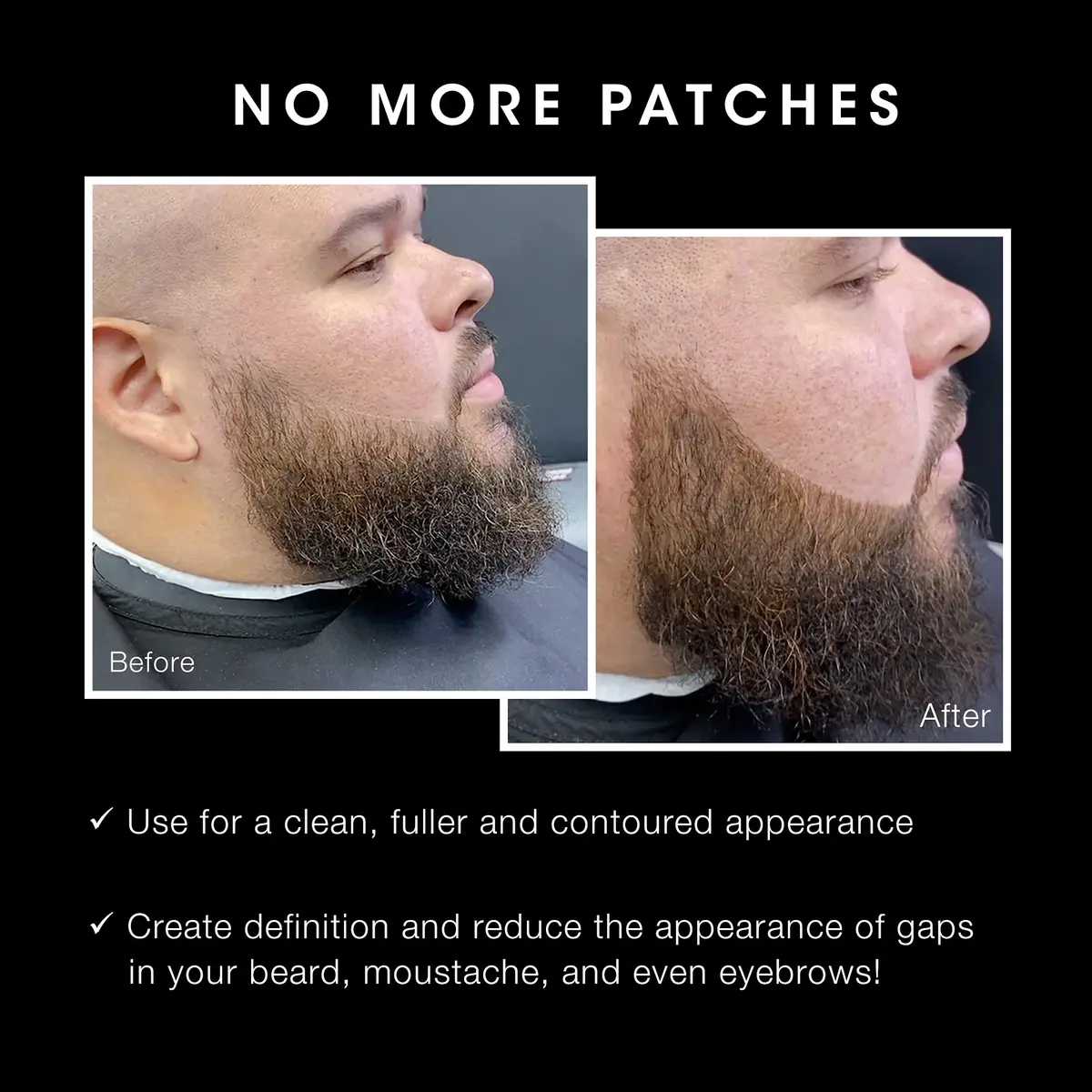 Pacinos Beard Pencil Filler Dark Brown | Waterproof, Long-Lasting, Natural Finish - view 2