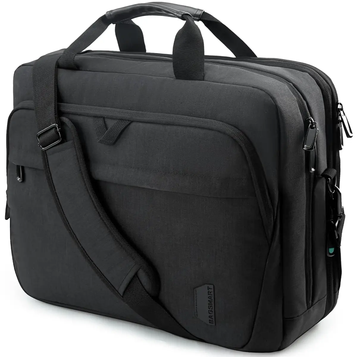 BAGSMART 17.3 Inch Expandable Laptop Bag Briefcase | Water-Resistant Business Travel Work Bag - main product image