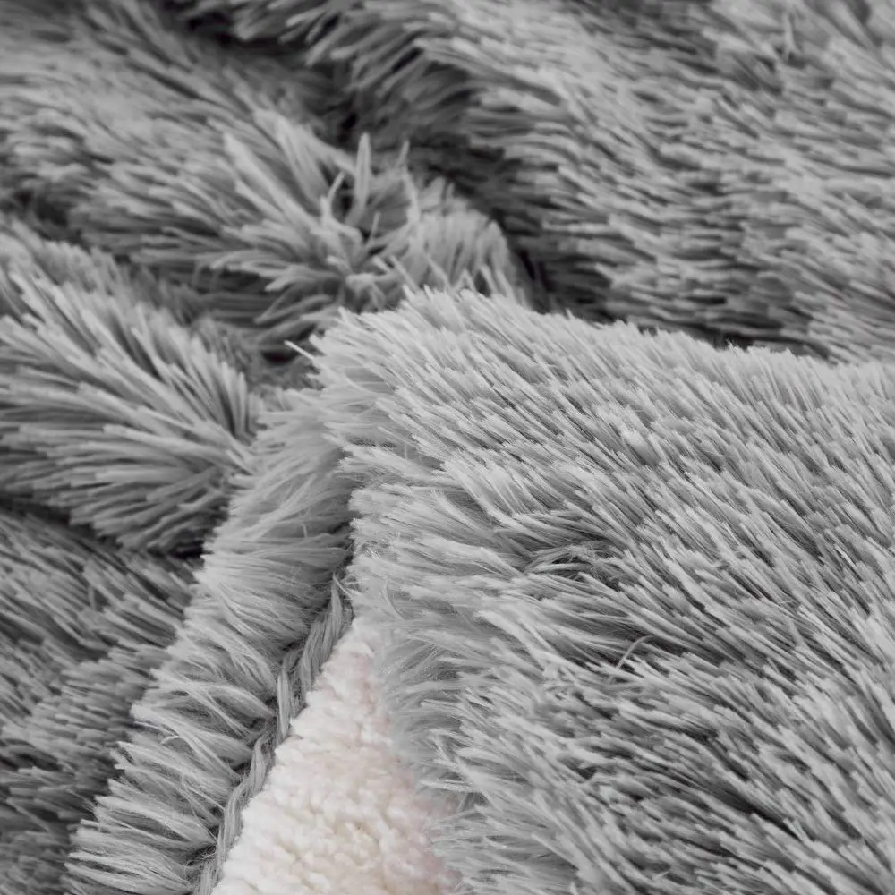 Flysheep Faux Fur Twin Comforter Set 68"x86" | Ultra Soft Reversible Bedding for Winter & Summer - view 5