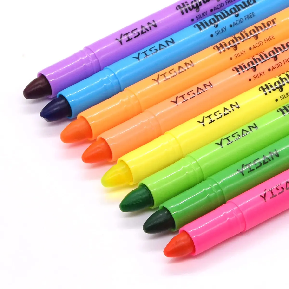 YISAN Gel Bible Highlighters 8 Assorted Colors | No Bleed Through Paper - main product image