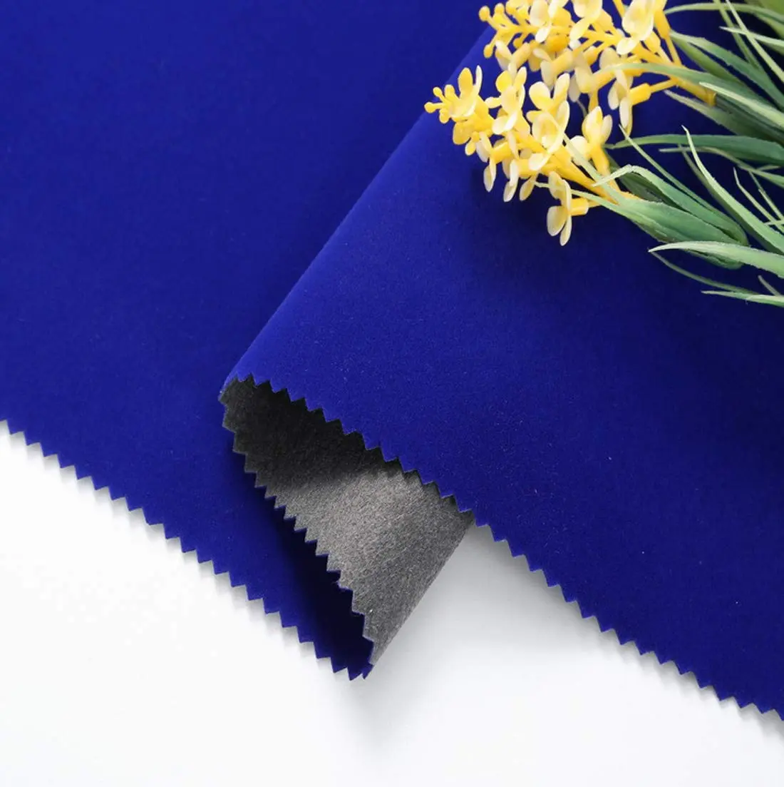 CHENGZHG Blue Velvet Flocking Liner 45cm x 200cm (17.7" x 78") | Self-Adhesive Peel and Stick for Drawers, Crafts, and DIY Projects - view 4