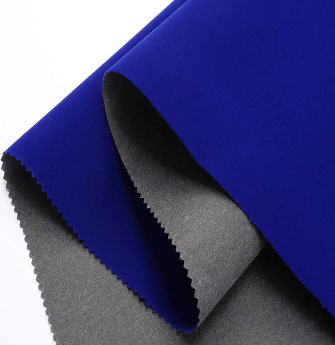 CHENGZHG Blue Velvet Flocking Liner 45cm x 200cm (17.7" x 78") | Self-Adhesive Peel and Stick for Drawers, Crafts, and DIY Projects - main product image