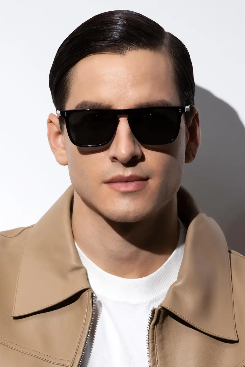 CARFIA Retro Square Polarized Sunglasses for Men UV Protection CA53572 | 54mm Lens Width, 18mm Bridge Width - view 3