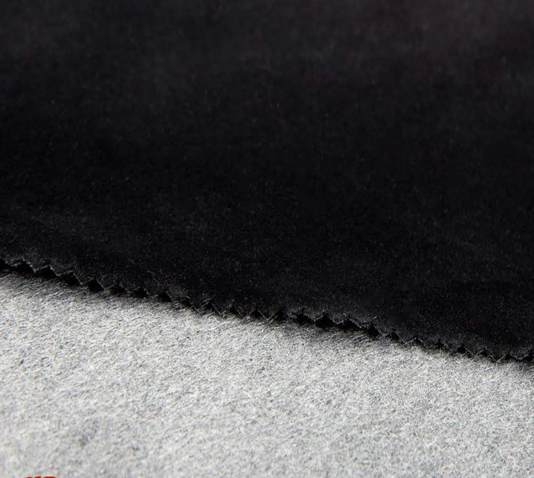 CHENGZHG Black Velvet Flocking Liner 45cm x 200cm (17.7" x 78") | Peel and Stick Adhesive Fabric for Drawers and Crafts - view 4