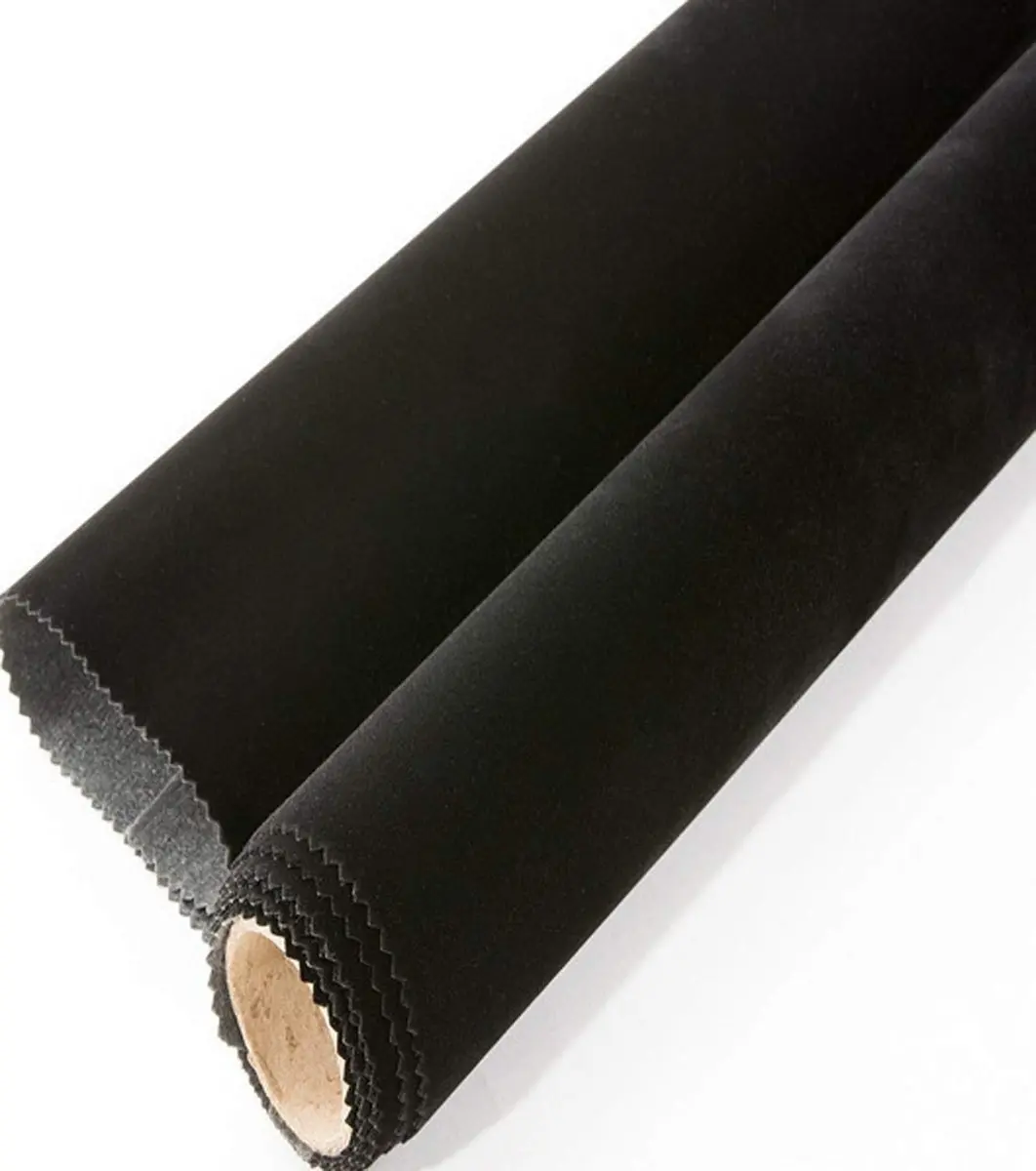 CHENGZHG Black Velvet Flocking Liner 45cm x 200cm (17.7" x 78") | Peel and Stick Adhesive Fabric for Drawers and Crafts - view 5