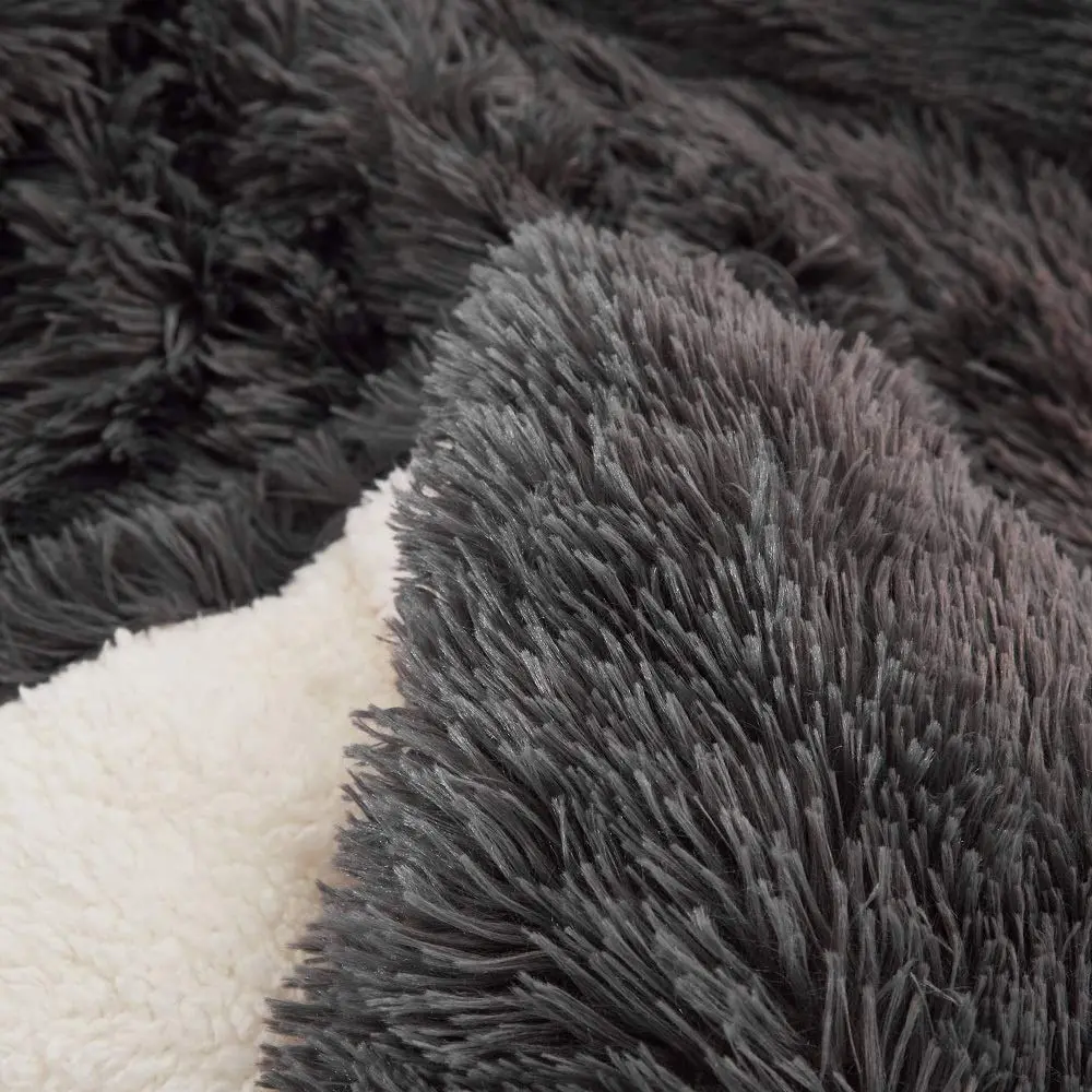 Flysheep Faux Fur Comforter Set King Size | Ultra Soft & Warm Bedding for Winter & All Seasons - view 6