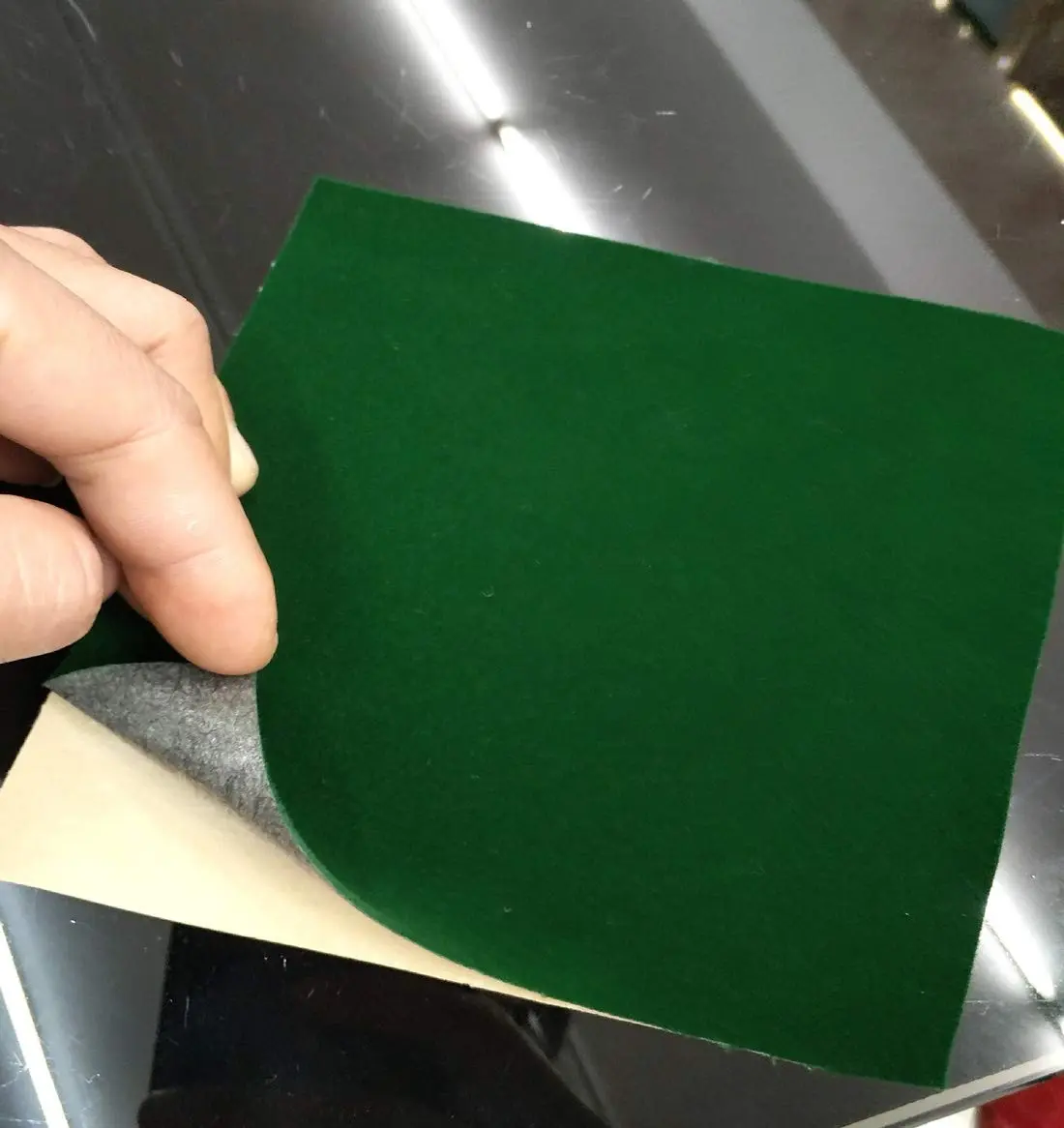 CHENGZHG Green Velvet Flocking Liner 45cm x 200cm (17.7" x 78.7") | Self-Adhesive Peel and Stick for Drawers, Crafts, and Jewelry - view 5