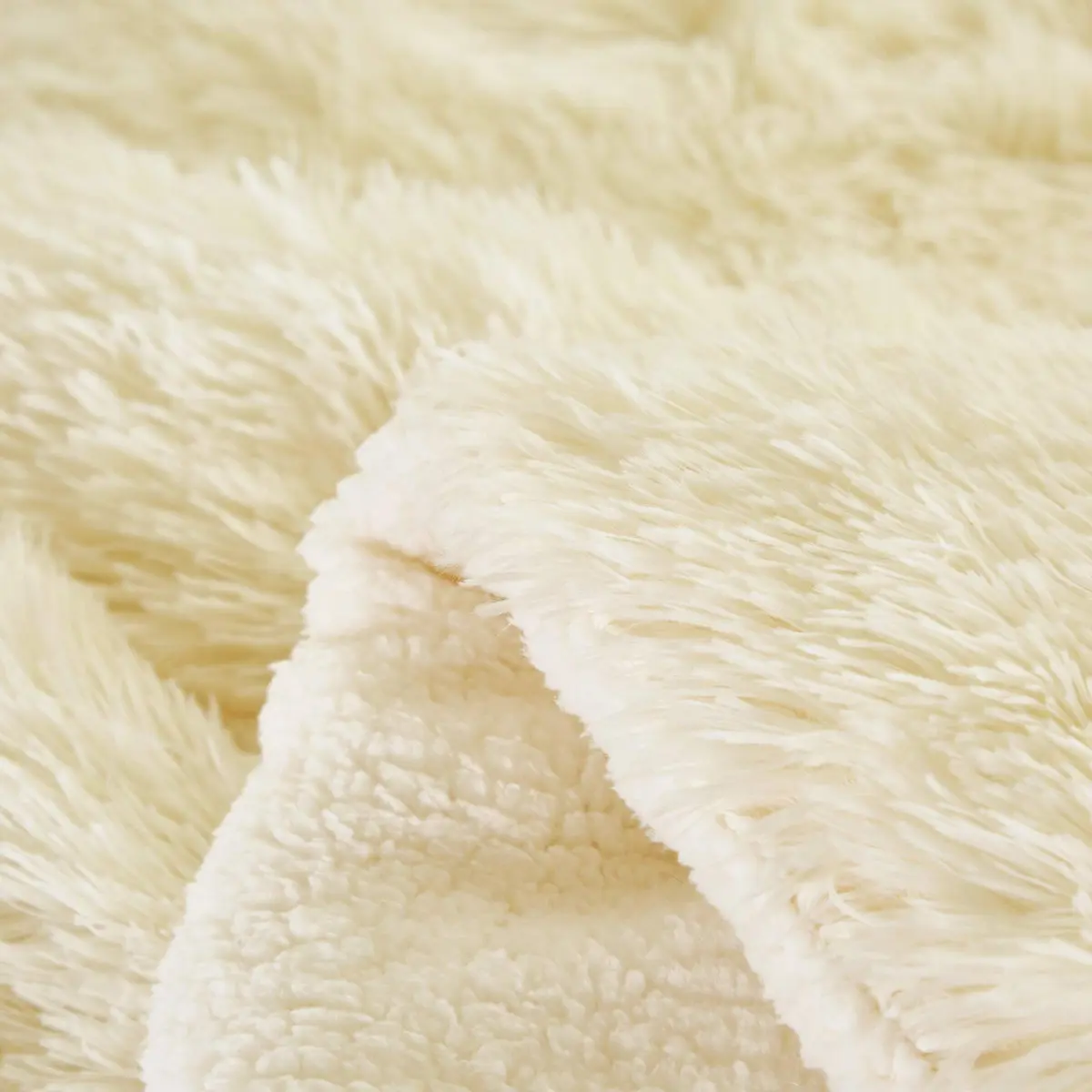 Flysheep Faux Fur Comforter Set Queen | Ultra Soft Long Hair Plush Bedding - view 5