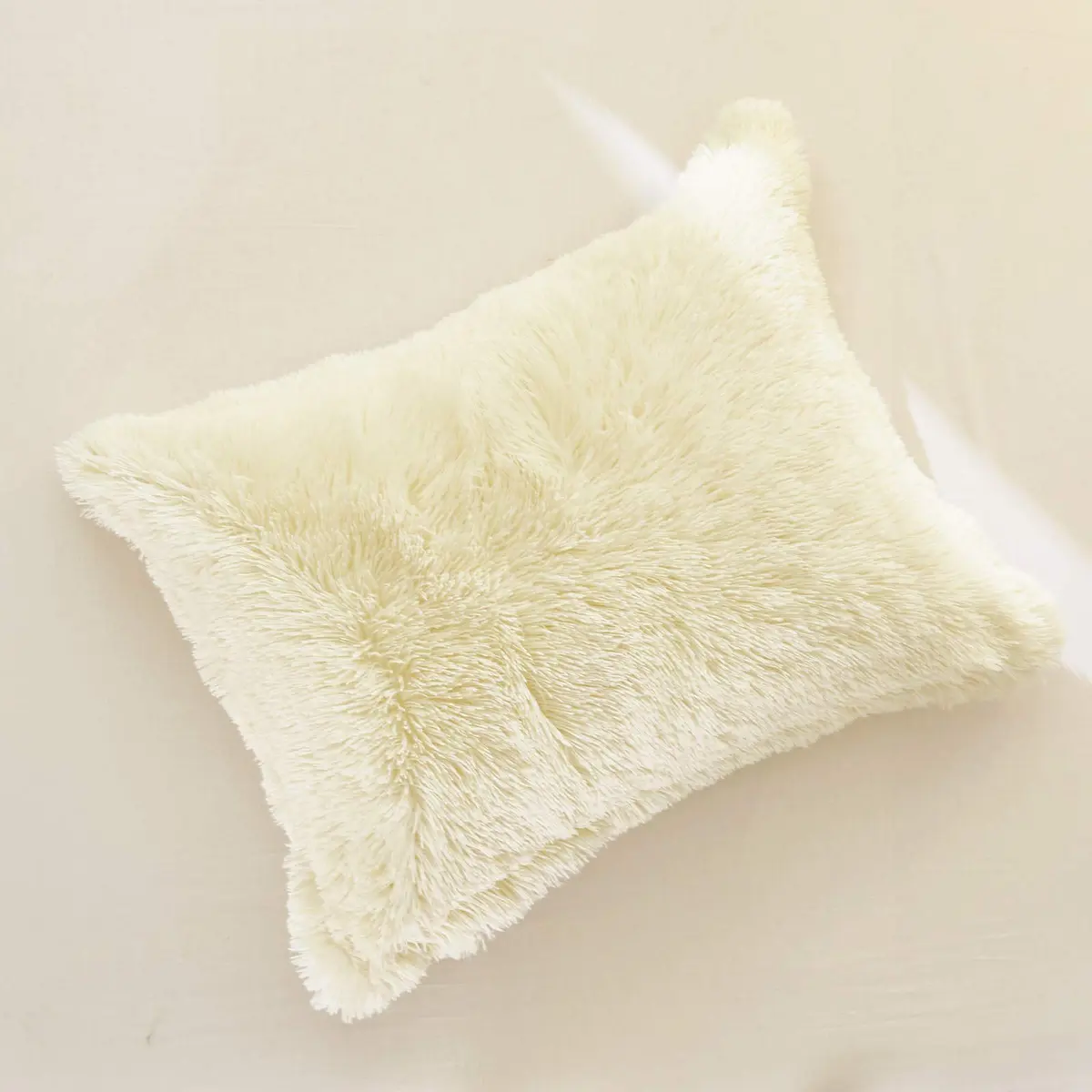 Flysheep Faux Fur Comforter Set Queen | Ultra Soft Long Hair Plush Bedding - view 7