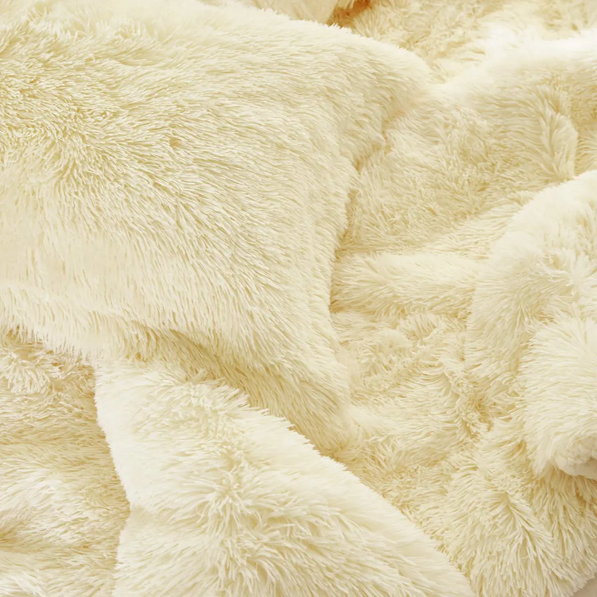 Flysheep Faux Fur Comforter Set Queen | Ultra Soft Long Hair Plush Bedding - view 3