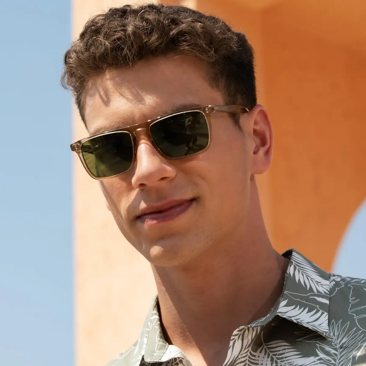 CARFIA Retro Square Polarized Sunglasses for Men UV Protection CA53572 | Polarized Lenses, Acetate Frame, 145mm Arm - view 9