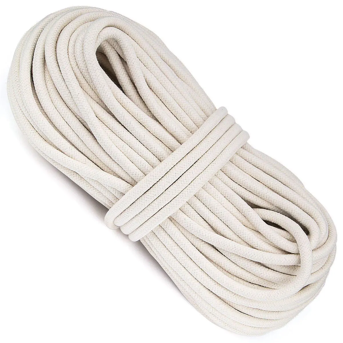 HOZEON Cotton Rope 3/8 Inch x 164 Feet | Heavy Duty Natural Cotton Cord for Crafts & Decor - main product image